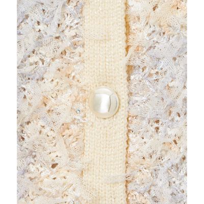 スパンコールツイーディ カーディガン 38 中古・古着通販】ANAYI (アナイ) スパンコールツイーディ カーディガン