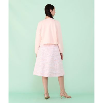サーモンピンクツイードコンビ カーディガン | ANAYI/アナイ | 三越