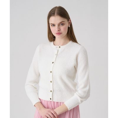 ANAYI メッシュ クルーネックジップアップ ブルゾン カーディガン日本製 M セットアップ対応商品】サマーメッシュショートカーディガン