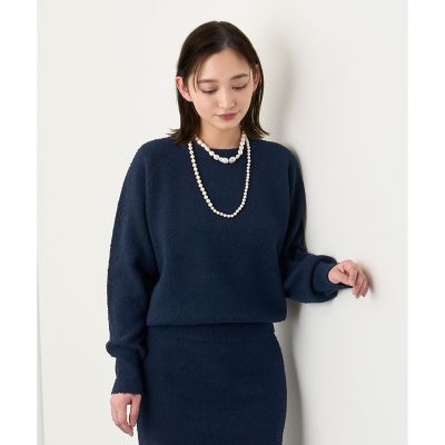 【セットアップ対応商品】ネップスムースクルーネック　プルオーバー