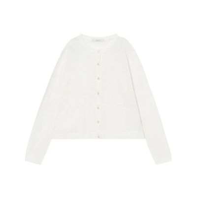 シルクコットンクルー　カーディガン