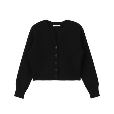 ANAYI/アナイ スプリングメリノキーホールカーディガン 95ブラック トップス【三越伊勢丹/公式】