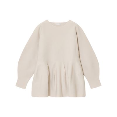 アナイANAYI wool 100%ペプラムニットプルオーバー38クリーム ANAYIアナイwool100％ペプラムニットプルオーバー38 - メルカリ