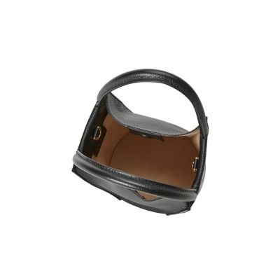 ◇シュリンクレザーバケットハンドバッグ