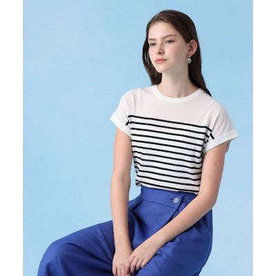 シフォンコンビフレンチスリーブ プルオーバー | ANAYI/アナイ