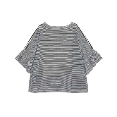 和紙ガーターフリル袖プルオーバー