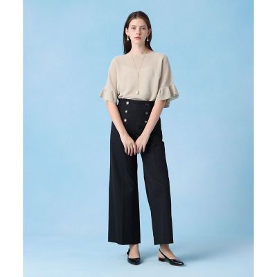 和紙ガーターフリル袖プルオーバー