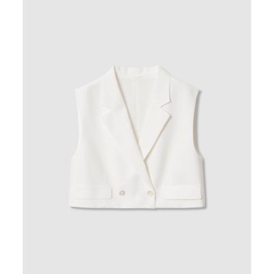 セットアップ対応商品】リネンライクビエラショートジレ | ANAYI