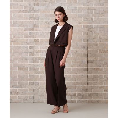 セットアップ対応商品】リネンライクビエラショートジレ | ANAYI