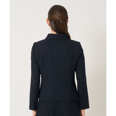 セットアップ対応商品】ウールジョーゼットステンカラー