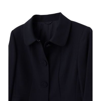 セットアップ対応商品】ウールジョーゼットステンカラー