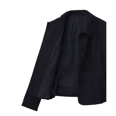 セットアップ対応商品】ウールジョーゼットステンカラー