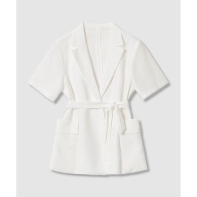 セットアップ対応商品】リネンライクビエラ半袖 ジャケット | ANAYI