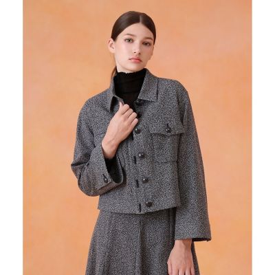 セットアップ対応商品】ハードカラミステンカラーブルゾン