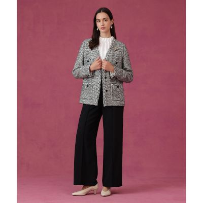 ANAYIファンシーツイードコクーン ジャケット ネオンツイードノーカラー ジャケット | ANAYI/アナイ | 三越