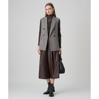 セットアップ対応商品】ポリツイルベルテッドジレ | ANAYI/アナイ