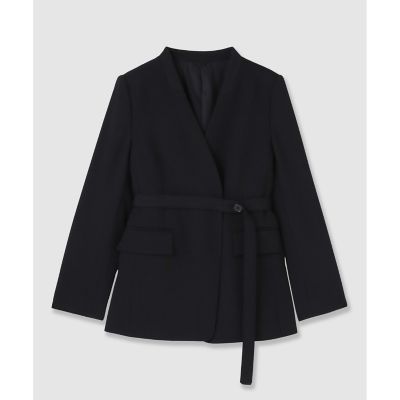 ANAYI ベルスリーブショート丈ジャケット ブラック 36 ANAYI ベルスリーブショート丈ジャケット ブラック 36 ショート