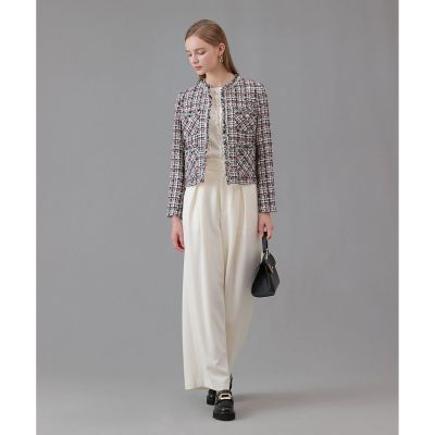 ピンクミックスツイード4ポケットジャケット | ANAYI/アナイ | 三越