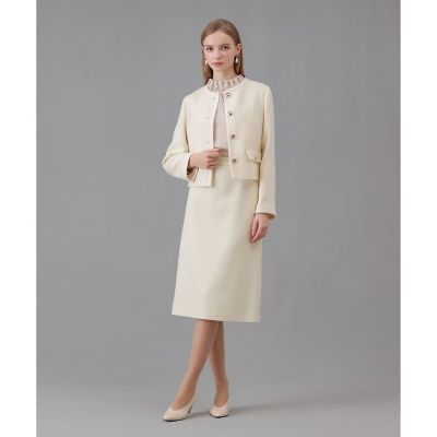 セットアップ対応商品】ウールプリペラノーカラージャケット | ANAYI