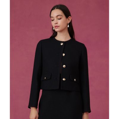 セットアップ対応商品】ウールプリペラノーカラージャケット | ANAYI