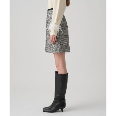 セットアップ対応商品】ラメファンシーツイードミニ スカート | ANAYI