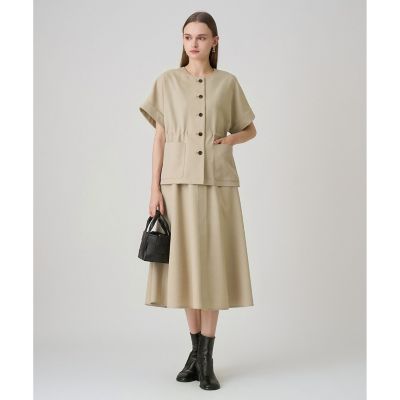 セットアップ対応商品】ドライツイルギャザースカート | ANAYI/アナイ