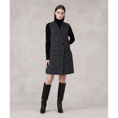 セットアップ対応商品】ラメファンシーツイードジレ ワンピース