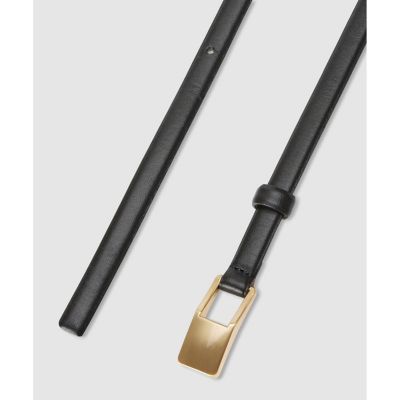 【未使用】特別価格♡ ANAYI完売品 牛革プレートコンビベルト ライトベージュ プレートバックルスライドベルト | ANAYI/アナイ | 三越伊勢丹