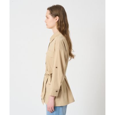 美品 ANAYI リボン ベルト 半袖 ジャケット ベージュ 美品 ANAYI リボン ベルト 半袖 ジャケット ベージュ - メルカリ