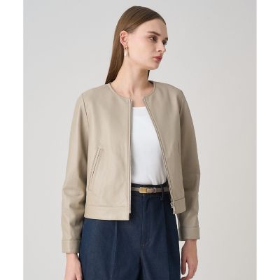 送料無料】ラムレザーファスナーブルゾン | ANAYI/アナイ | 三越