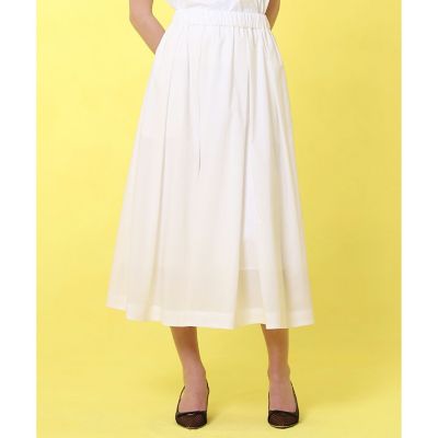 ANAYI/アナイ 【予約商品５月下旬以降順次お届け】ストレッチナイロンタックフレア　スカート
