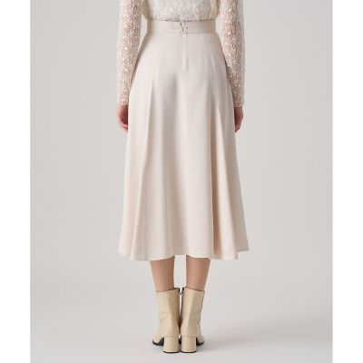 【440】アナイ　サッカーストライプマチフレア スカート　38 ブラウン系　B 440】アナイ サッカーストライプマチフレア スカート 38