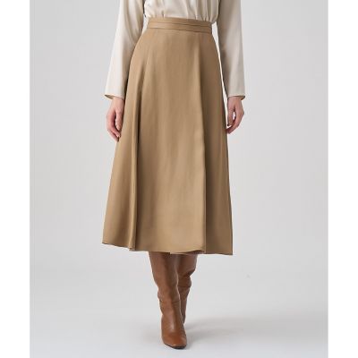 近年モデル★極美品★ANAYI フレアスカート ベージュ　38 レザーライクマチフレアスカート | ANAYI/アナイ | 三越伊勢丹