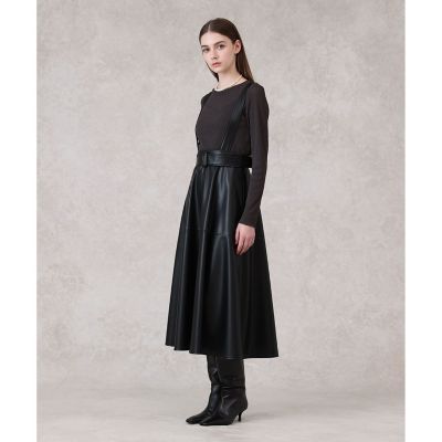 ANAYI ジャンパースカート　 マキシ丈 美品 ANAYI ジャンパースカート ダブルジャージージャンパードレス