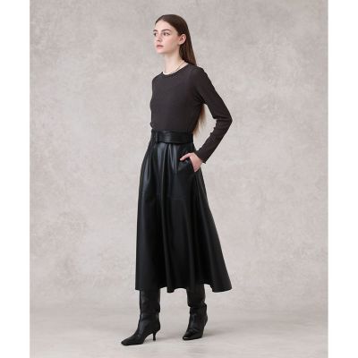 ADOREのフェイクレザースカート(シルバー) 新品☆ セール】 ◇メタリックフェイクレザースカート （スカート