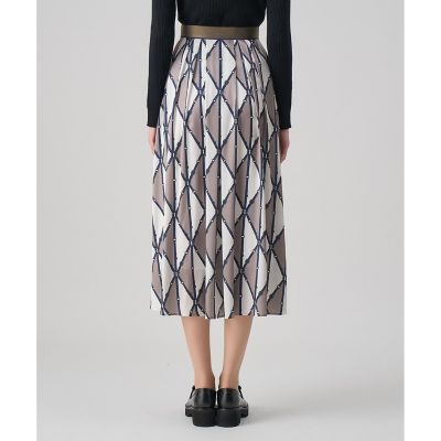 ベルトプリントランダムタック スカート | ANAYI/アナイ | 三越伊勢丹