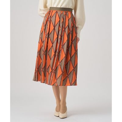 ベルトプリントランダムタック スカート | ANAYI/アナイ | 三越伊勢丹