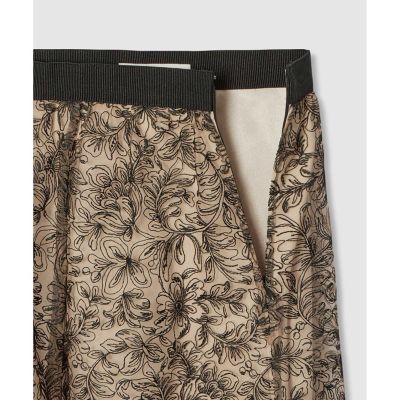 レースフラワーチュールギャザー　スカート