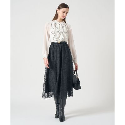 レースフラワーチュールギャザー スカート | ANAYI/アナイ | 三越