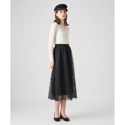 レースフラワーチュールギャザー スカート | ANAYI/アナイ | 三越