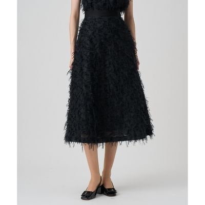 ＜ANAYI＞【セットアップ対応商品】フェザーカットジャカードフレア　スカート