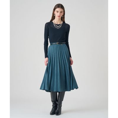 フェイクスエードプリーツスカート | ANAYI/アナイ | 三越伊勢丹