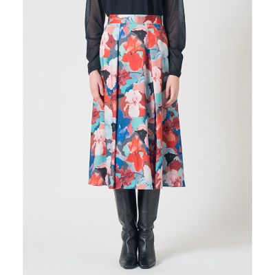 アートフラワータックフレア スカート | ANAYI/アナイ | 三越伊勢丹