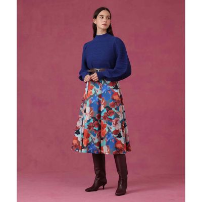 アートフラワータックフレア スカート | ANAYI/アナイ | 三越伊勢丹