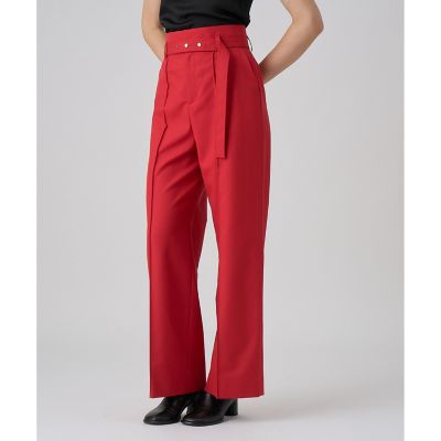 ANAYI/アナイ マットクロスワイドパンツ 43レッド パンツ・ズボン【三越伊勢丹/公式】
