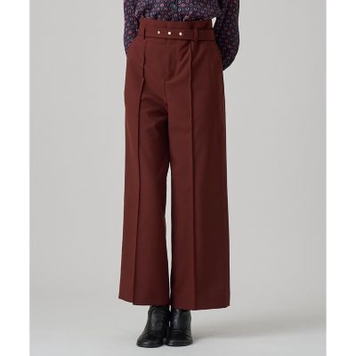 ANAYI/アナイ マットクロスワイドパンツ 81ブラウン パンツ・ズボン【三越伊勢丹/公式】