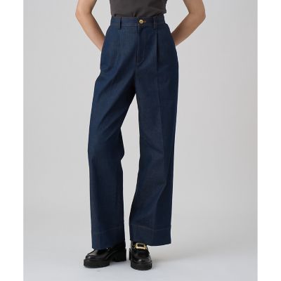 ＜ANAYI＞【セットアップ対応商品】デニムライクタックパンツ