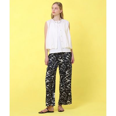 【セットアップ対応商品】ストレッチナイロンバルーンジレ　ブラウス