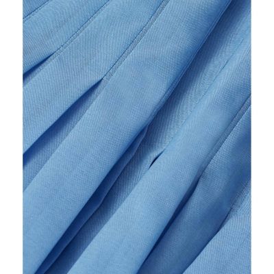 【予約商品５月下旬以降順次お届け】ボイルプリーツペプラム　ブラウス
