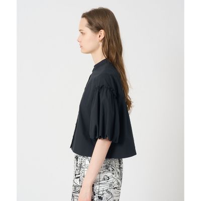 洋服通販 - 新作アイテムを 予約商品6月下旬以降順次お届け】タフタパルーンスリーブ トップス
